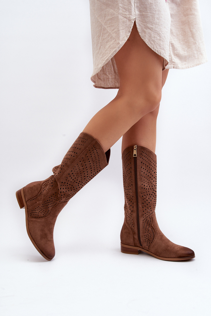 Half hotsell leg boots