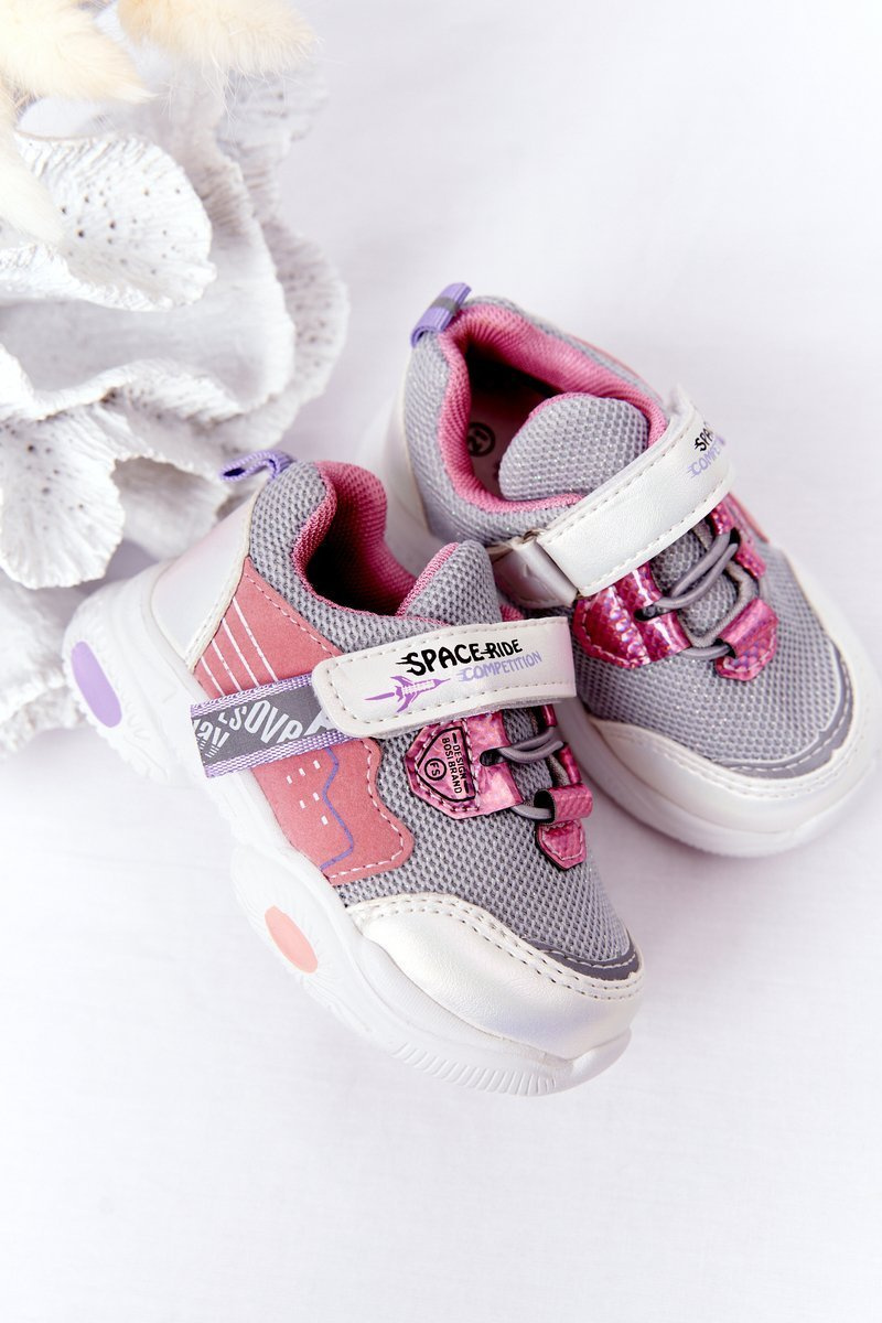 Children's Sport Shoes Sneakers White-Pink Space Ride