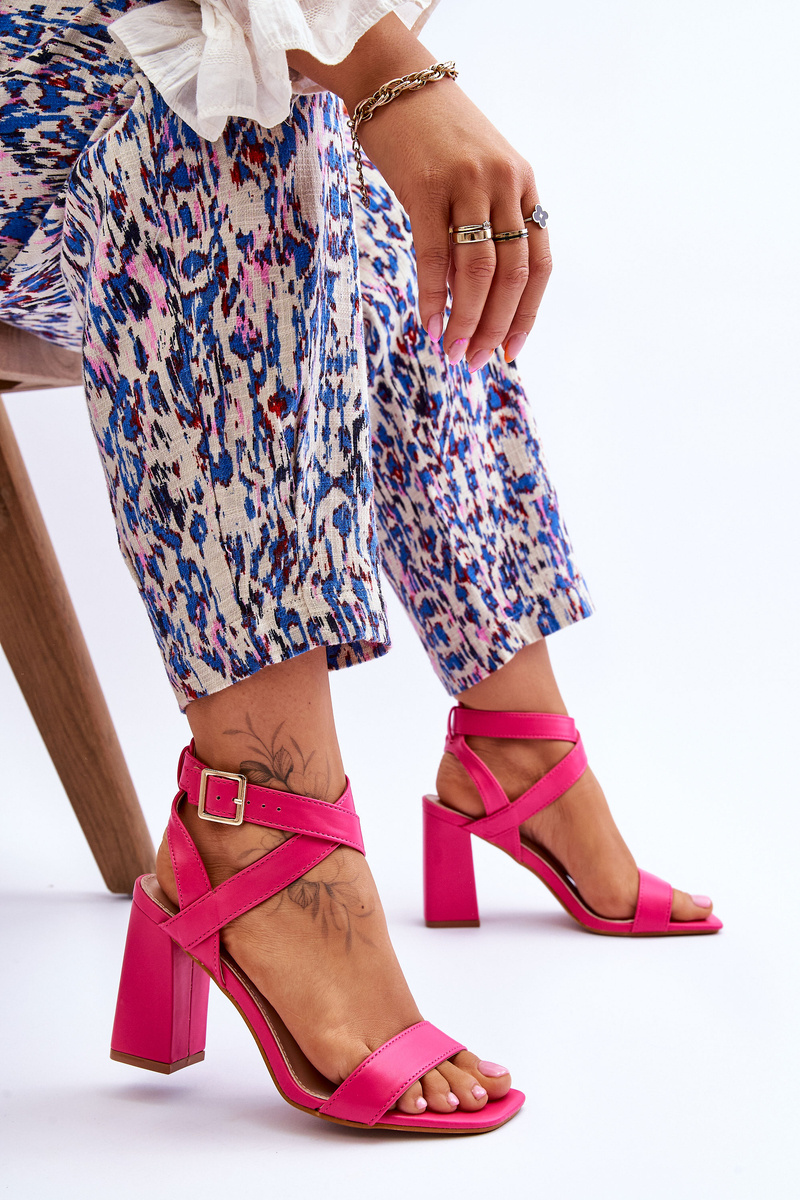 Fuchsia hotsell block heels