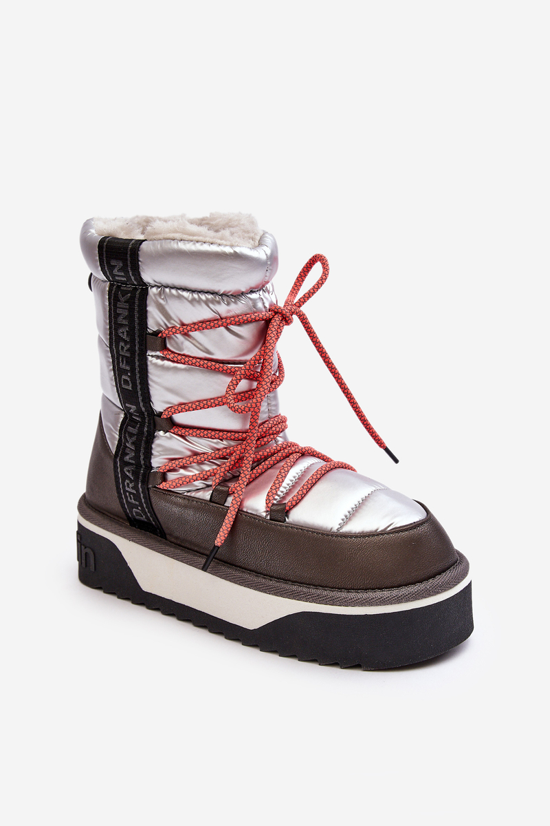 Waterproof Platform Vegan Snow Boots D.Franklin DFSH370004 Brown