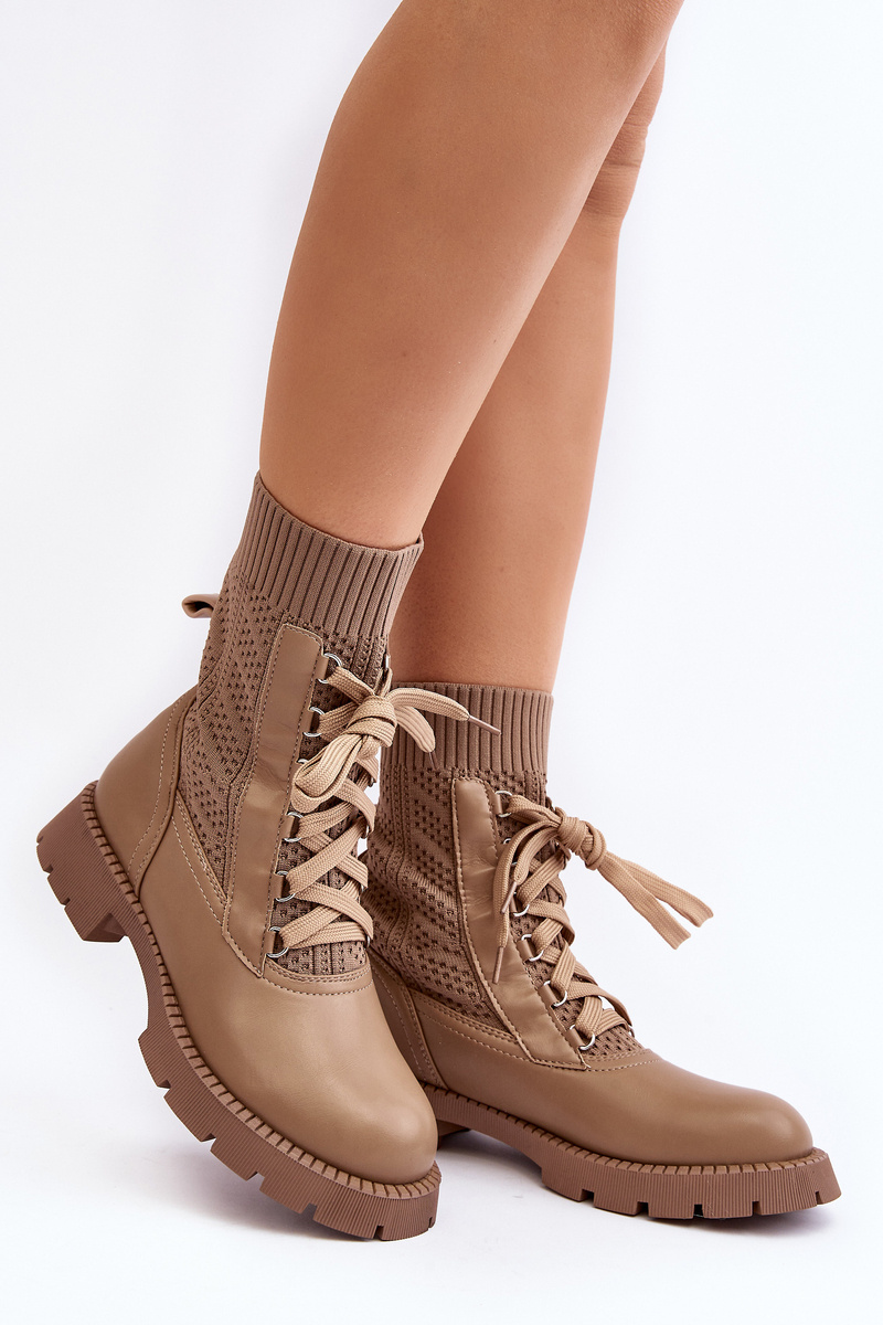 Light beige 2024 ankle boots