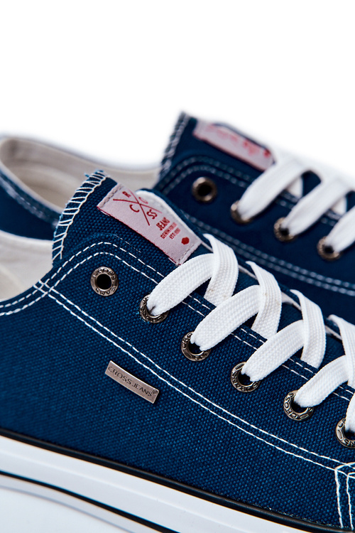 Trampki Męskie Cross Jeans Granatowe JJ1R4004C