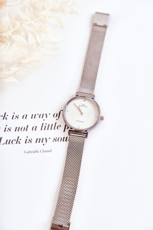 Zegarek Damski Wodoodporny Bransoleta Srebrny Giorgio & Dario