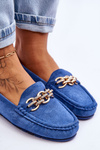 Women's Suede Loafers Blue Sorento