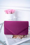 Women's Suede Clutch Handbag Fuchsia
