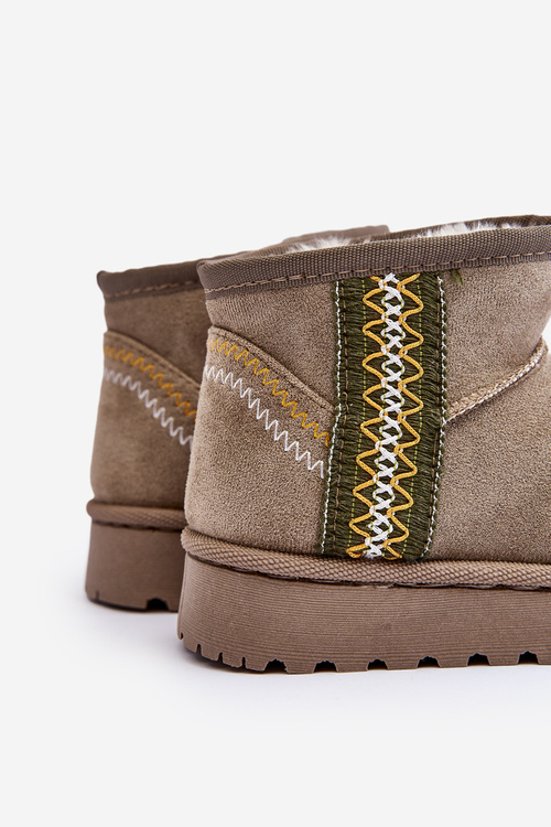 Children's Insulated Snow Boots Green Leonora