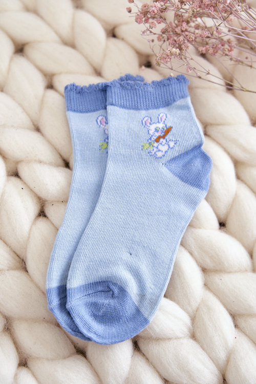 Youth Socks With Bunny 5-Pack Multicolor