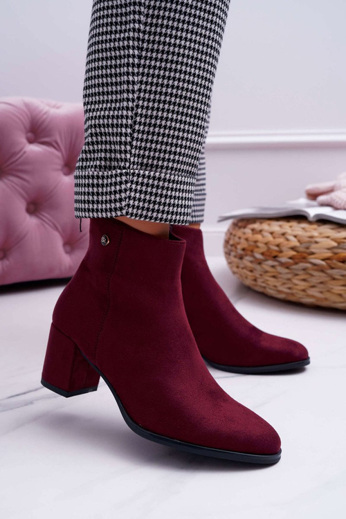 Women's Heeled Boots Sergio Leone Maroon BT520