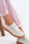Suede Low Sneakers Women Grey Paliana