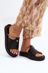 Women's Leather Sandals Zazoo 2896 Black