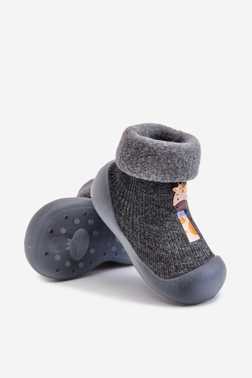 Children's slippers Niechodki Befado 002P024 Grey