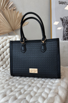 Bag With Embossed Pattern NOBO BAG6150-020 Black