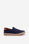 Men's Espadrille Sneakers with Braiding Navy Fenen