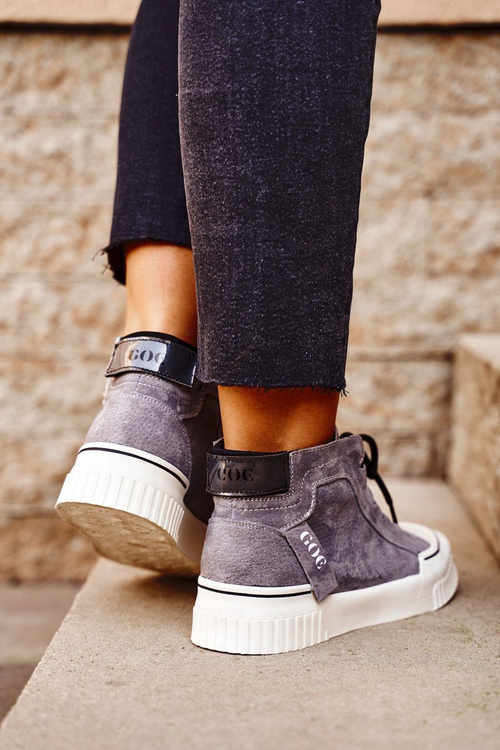 Women's Sport Leather Shoes GOE Grey GG2N3079