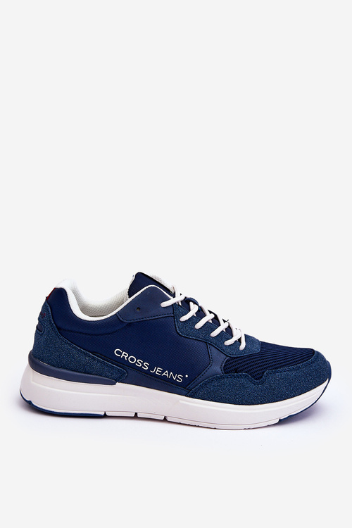 Buty Sportowe Męskie Granatowe Cross Jeans LL1R4051