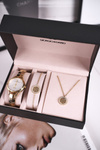 Set Watch Bracelet Necklace Giorgio&Dario Gold Coin