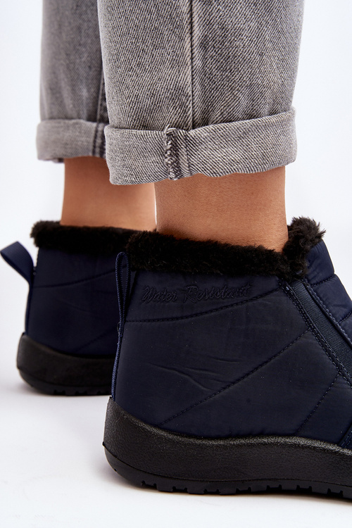 Lined Low Women's Snow Boots Navy Enmore