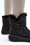 Warm Wedge Snow Boots Black Calena