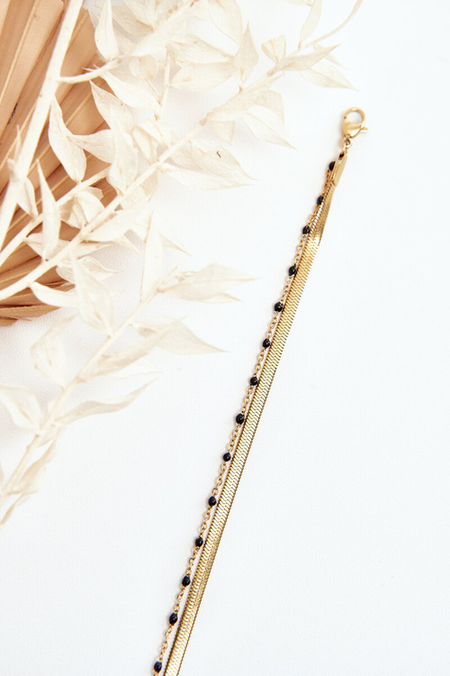 Double Snake Bracelet And Anker Gold