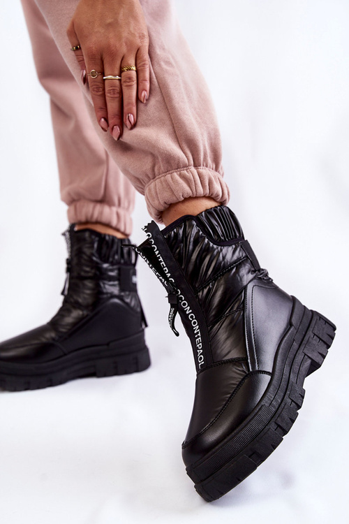 Women's Comfortable Snow Boots Black Elodia