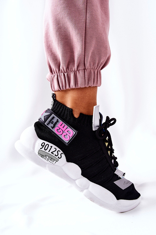 Women's Sports Shoes Sneakers Black Bubble Tea