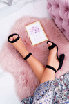 Women's Stiletto Sandals Black Serenity