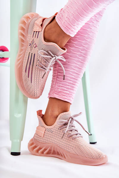 Buty Sportowe Damskie Wsuwane Różowe Hermiona