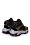 Buty Trekkingowe Skórzane Wiązane Big Star Khaki II174202