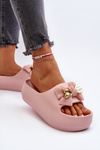 Women's Foam Flip Flops with Bow Pink Salessa
