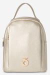 Women's Small Backpack Made of Eco Leather NOBO BAGP230-K023 Gold