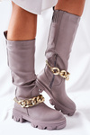 High boots Grey Cecina