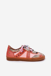 Sneakersy Damskie Skóra Naturalna Pomarańczowe Maciejka 06840-18