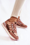 Buty Sportowe Damskie Modne Różowe Big Star KK274111