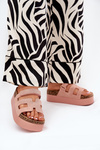 Slippers On A Massive Platform Pink Daldiva