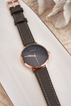 Women's Leather Analog Watch Nickel-Free Ernest Black E94195