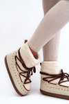 Women's Padded Snow Boots Beige Rohes