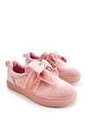 Children's Sneakers Slip-On With A Bow Pink Timma
