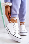 Women's Tied Sneakers White Menifee