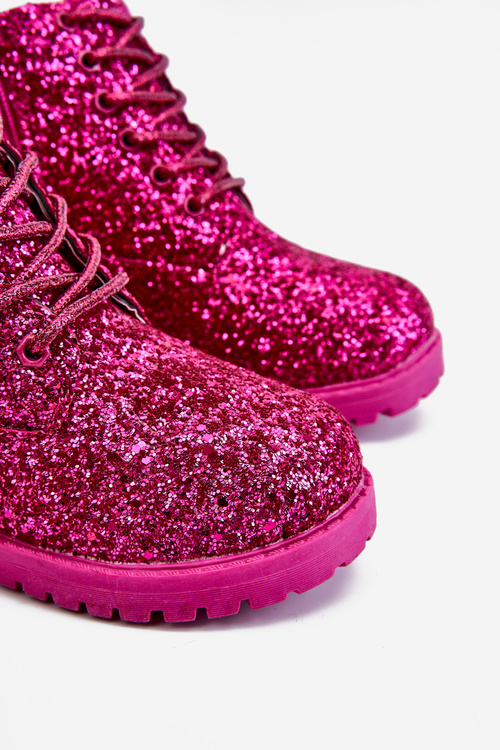 Children's Insulated Glitter Boots Fuchsia Mermaid