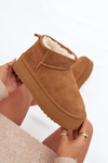 Women's Snow Boots Made of Natural Suede Camel Mairene