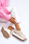 Women's Platform Sport Shoes Light beige Dakari