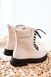Klasyczne Dziecięce Botki Na Suwak Beżowe Clarika