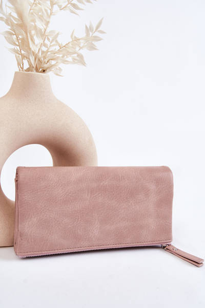 Portfel Damski Duży Magnes Różowy Connes