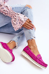 Women's Loafers On The Platform Fuchsia Mirren