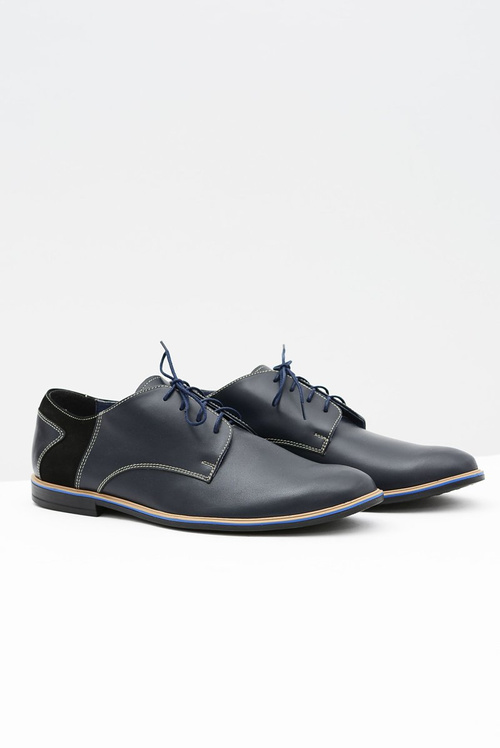 Men's Bednarek Elegant Leather Biagio Blue Shoes