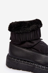 Women's snow boots with thick sole black Lureta