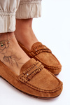 Women's Suede Loafers camel Clorie