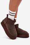 Suede Snow Boots for Women Vinceza 97962 Chocolate