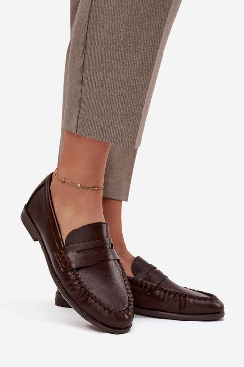 Women's Loafers Eco Leather Brown Lilith