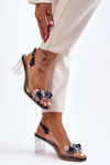 Fashionable Sandals With Beads navy blue Terrance